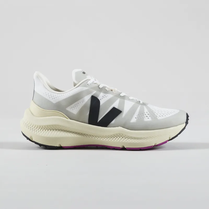 Veja Womens Condor 3 Engineered Mesh Shoe White Black-2