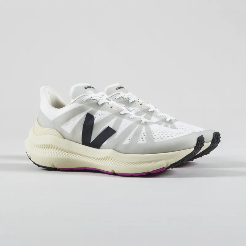 Veja Womens Condor 3 Engineered Mesh Shoe White Black