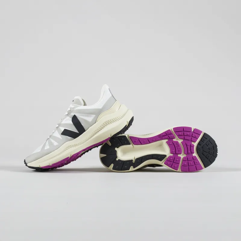 Veja Womens Condor 3 Engineered Mesh Shoe White Black-3