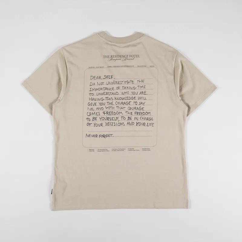 Pompeii Hotel Note T Shirt Cedar