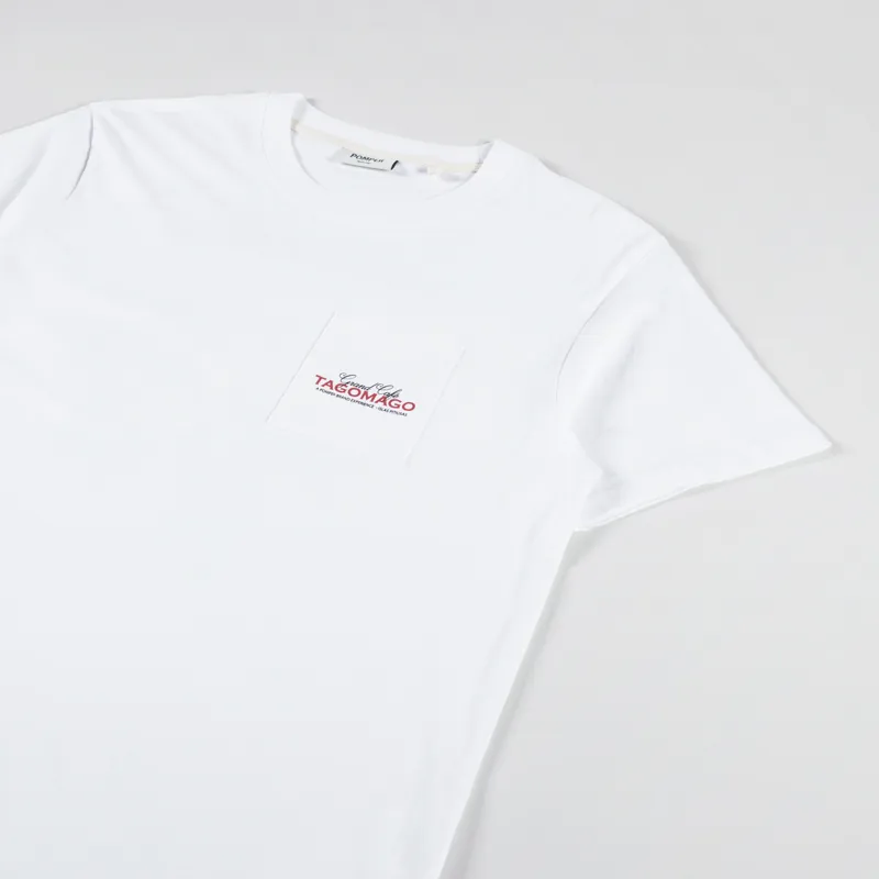 Pompeii Cafe Tagomago T Shirt White-3
