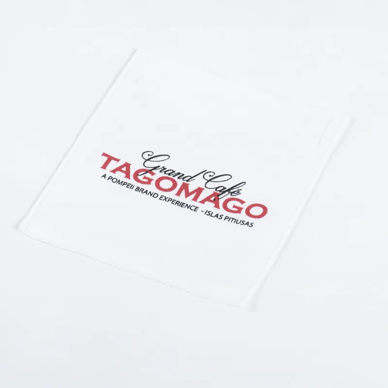 Pompeii Cafe Tagomago T Shirt White-5