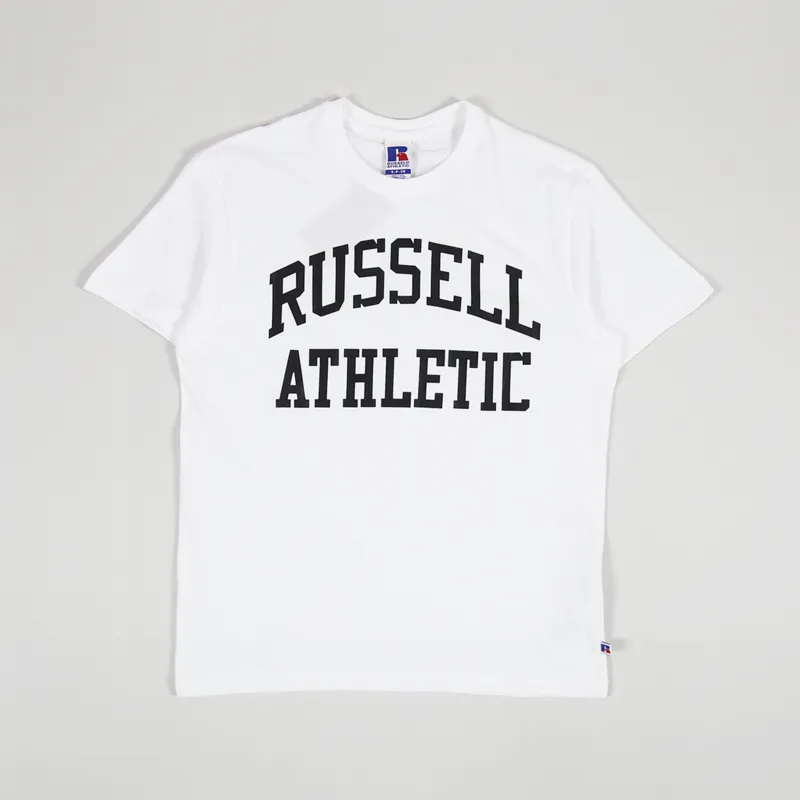 Russell Athletic Mens Short Sleeve Crew Neck T Shirt White