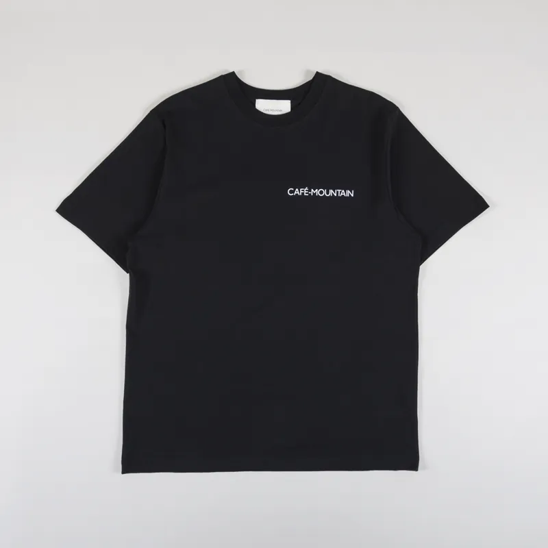 Cafe Mountain Clubhouse T Shirt Black-1
