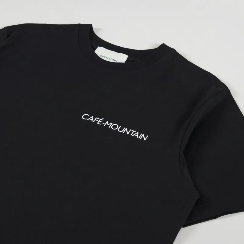 Cafe Mountain Clubhouse T Shirt Black-3