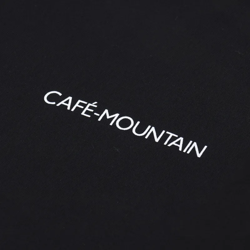 Cafe Mountain Clubhouse T Shirt Black-5