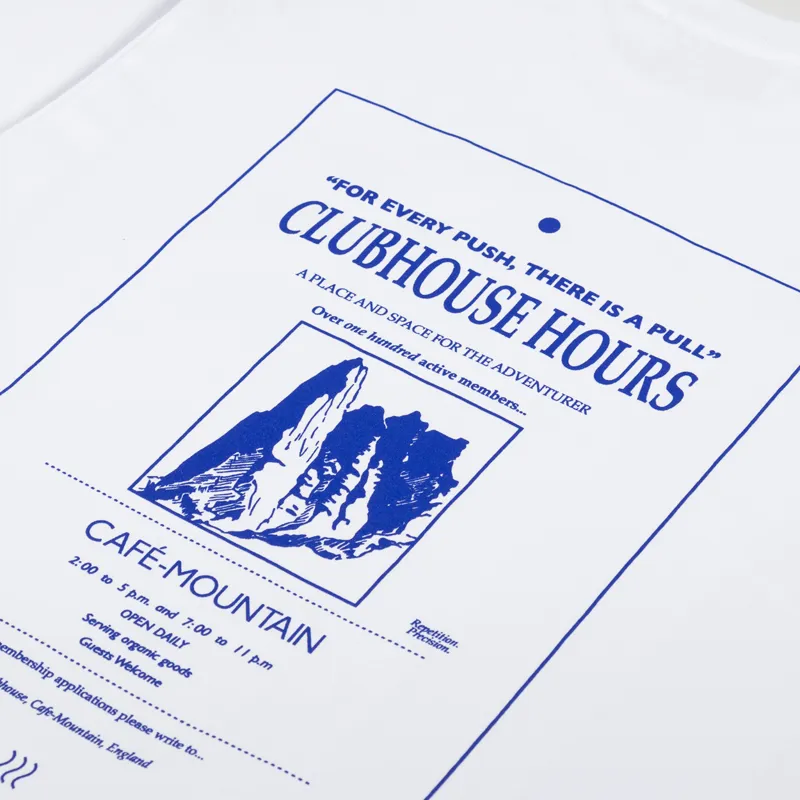 Cafe Mountain Clubhouse T Shirt Natural-4