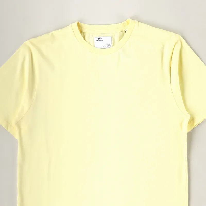 Colorful Standard Mens Classic Organic SS T Shirt Soft Yellow £25.00