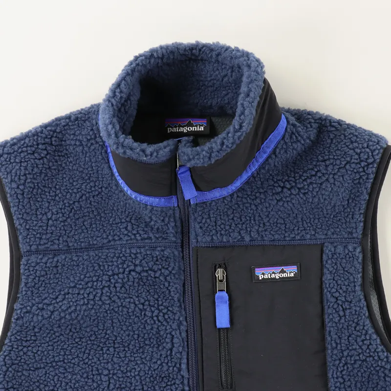 Patagonia Mens Classic RetroX Fleece Vest New Navy