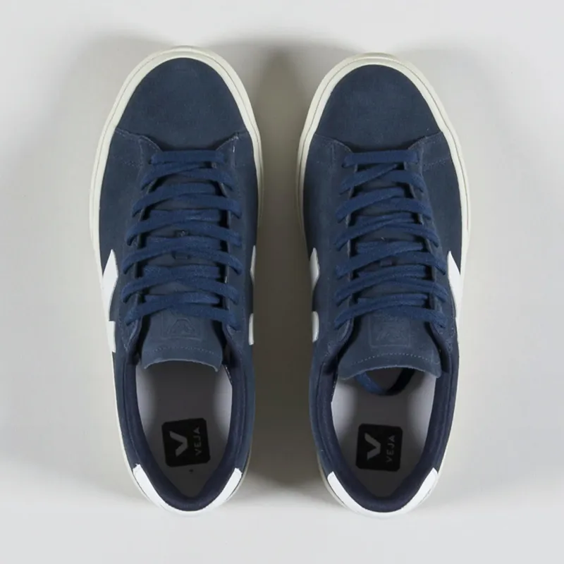 Veja Campo Suede Shoes Nautico White-6
