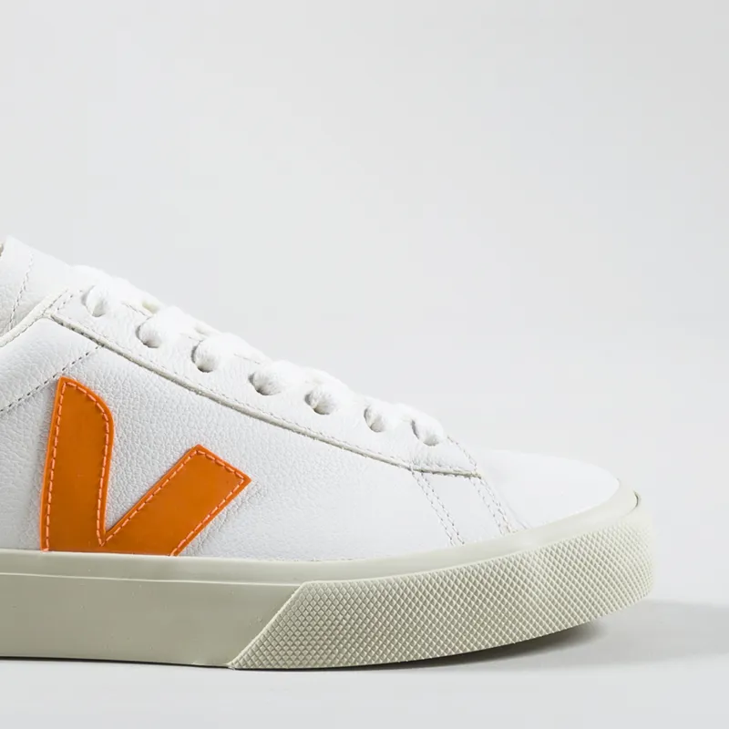 Veja Womens Campo Chromefree Leather Shoes Extra White Fury-6