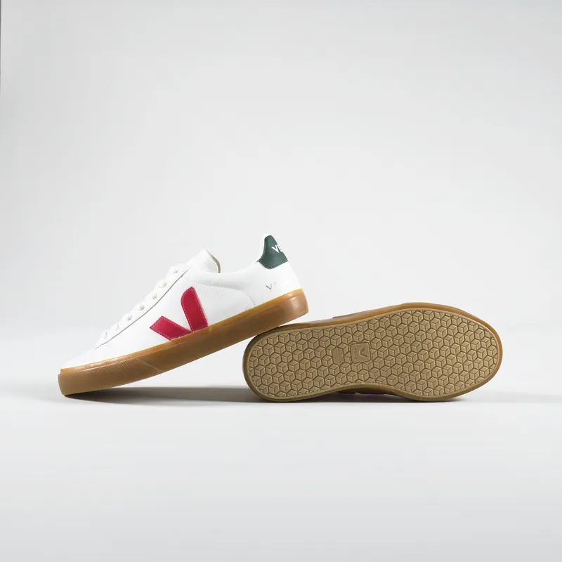 Veja Campo Chromefree Leather Shoes Extra White Pekin Poker-3