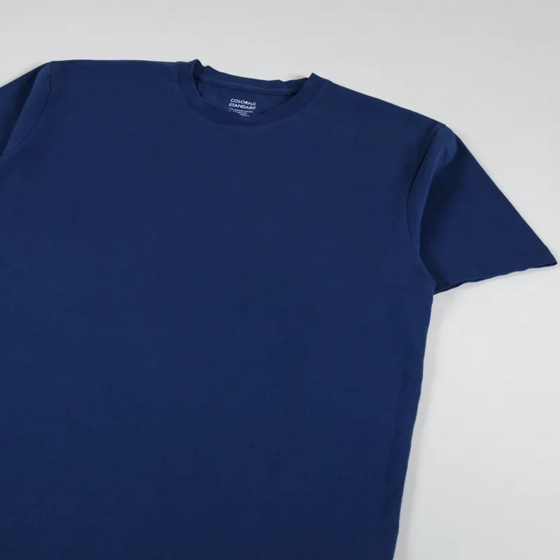 Colorful Standard Classic Organic T Shirt Marine Blue-1