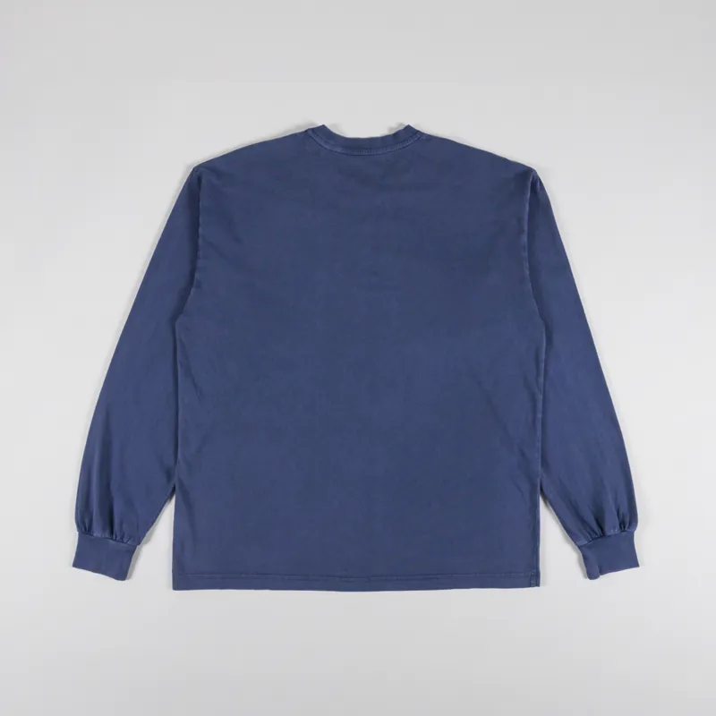 Colorful Standard Oversized Organic Long Sleeve T Shirt Neptune Blue-1