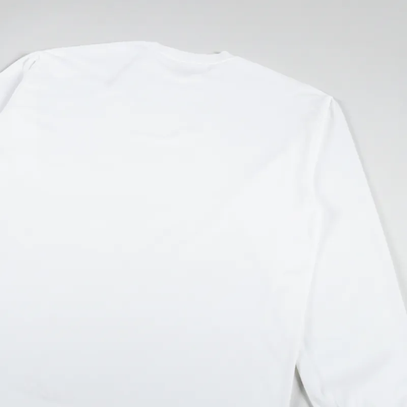 Colorful Standard Oversized Organic Long Sleeve T Shirt White-3