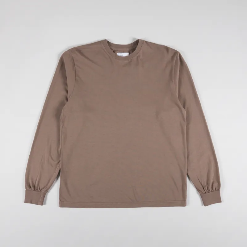 Colorful Standard Oversized Organic Long Sleeve T Shirt Warm Taupe