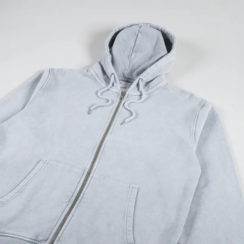 Colorful Standard Classic Organic Zip Hoodie Faded Grey-3