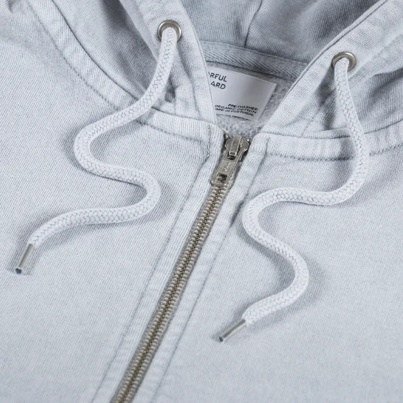 Colorful Standard Classic Organic Zip Hoodie Faded Grey-7