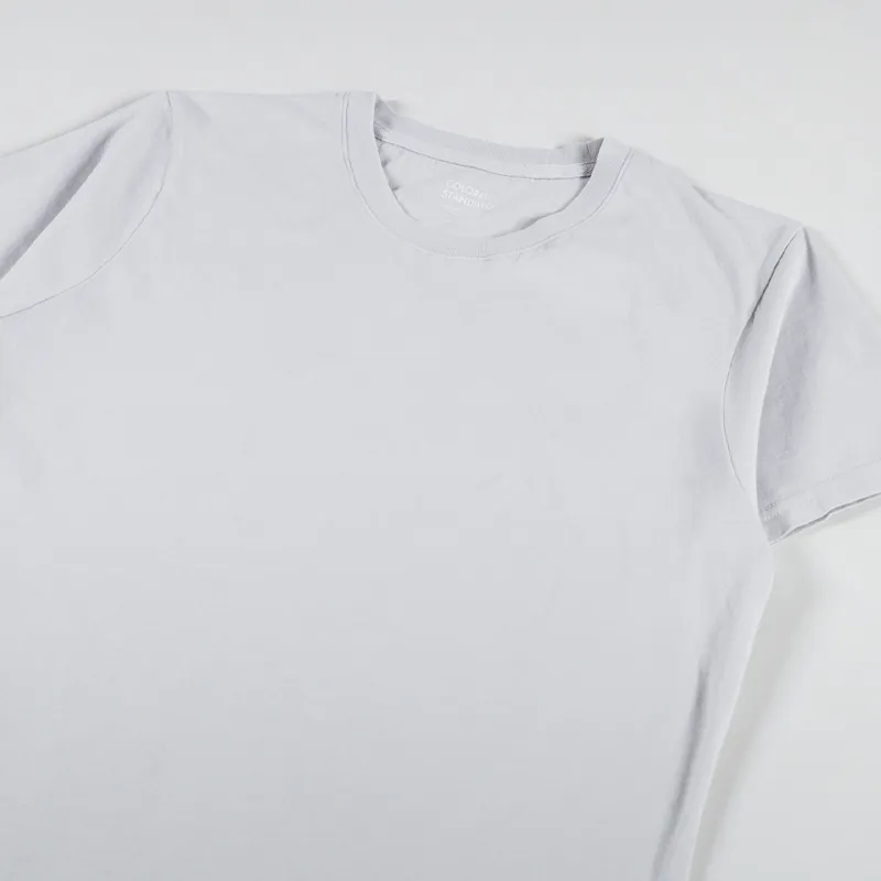 Colorful Standard Womens Light Organic T Shirt Limestone Grey-1