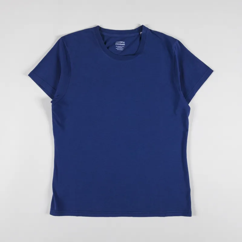 Colorful Standard Womens Light Organic T Shirt Marine Blue