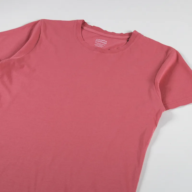 Colorful Standard Womens Light Organic T Shirt Raspberry Pink-5