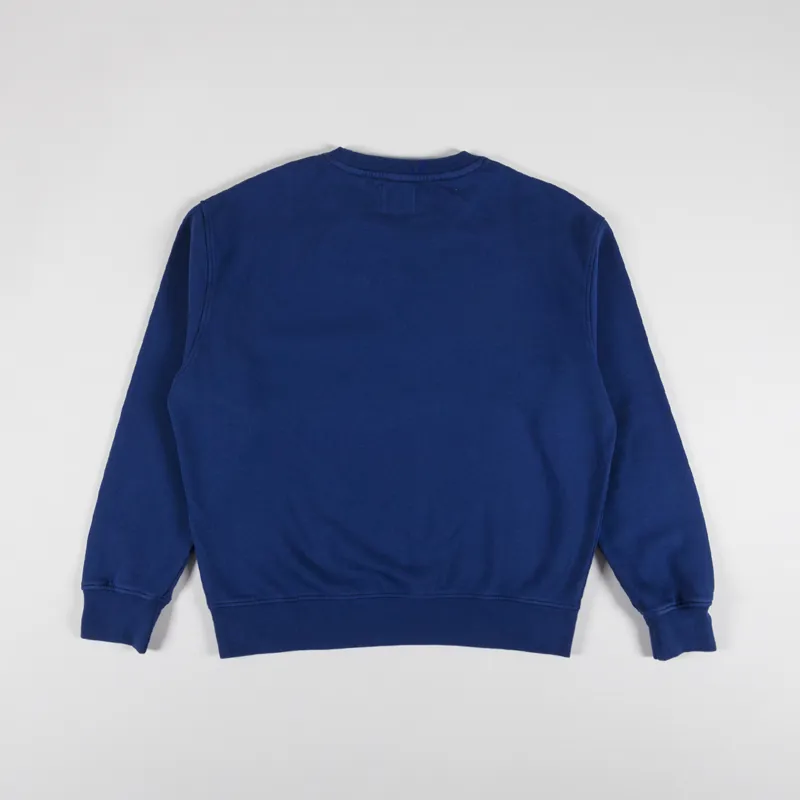 Colorful Standard Womens Classic Organic Crew Sweat Marine Blue-1