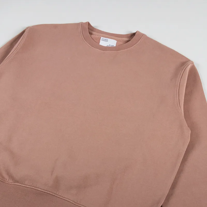 Colorful Standard Womens Classic Organic Crew Sweat Rosewood Mist-6