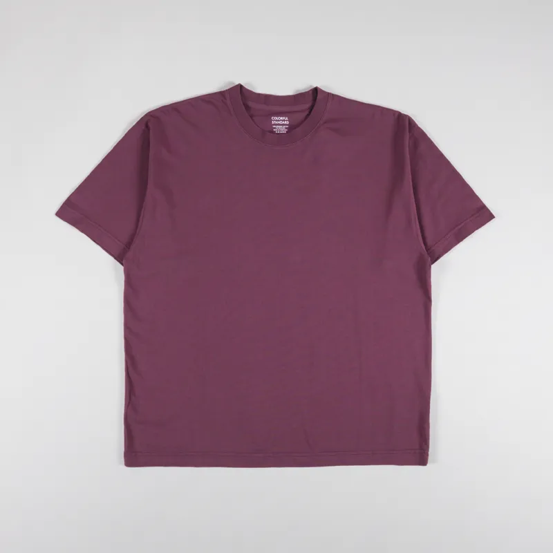 Colorful Standard Oversized Organic T Shirt Dusty Plum