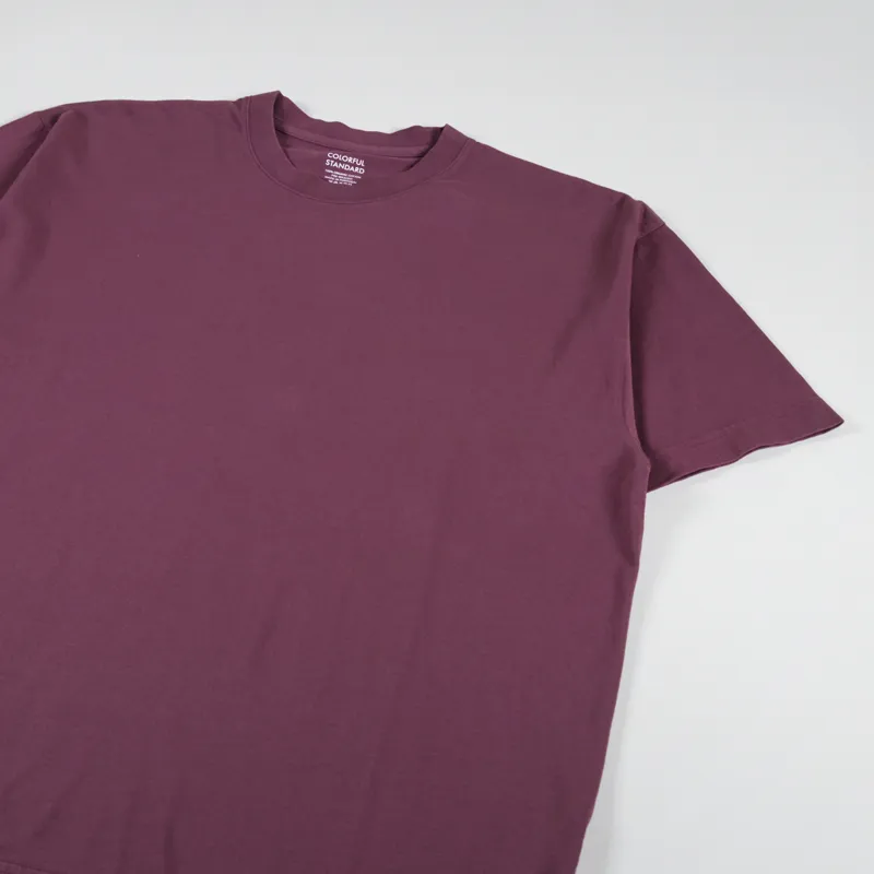 Colorful Standard Oversized Organic T Shirt Dusty Plum-1