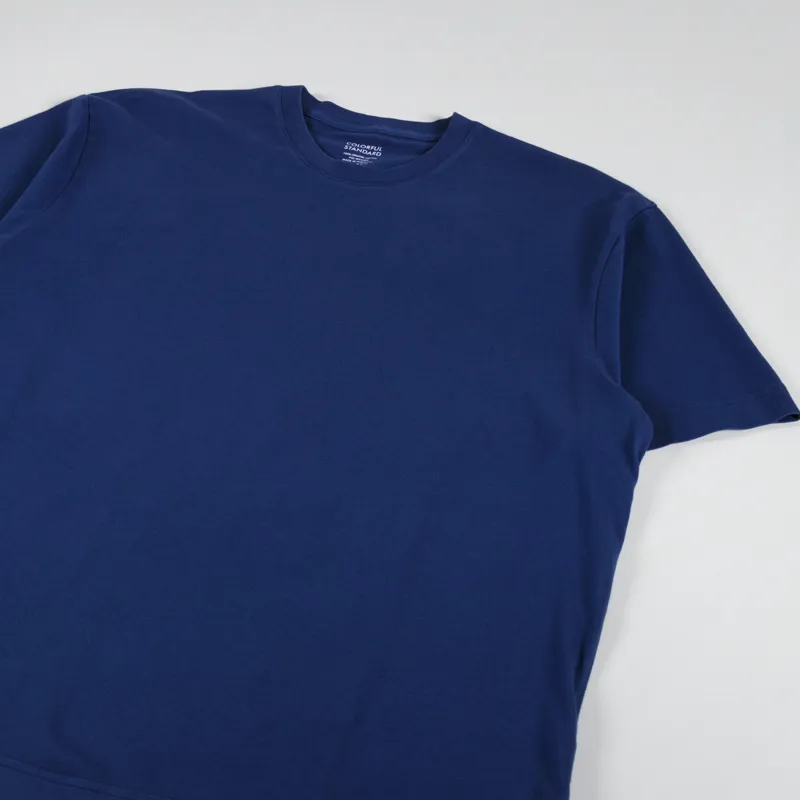 Colorful Standard Oversized Organic T Shirt Marine Blue-1