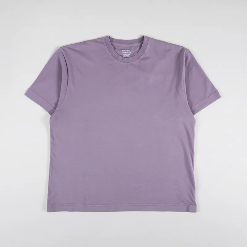 Colorful Standard Oversized Organic T Shirt Purple Haze