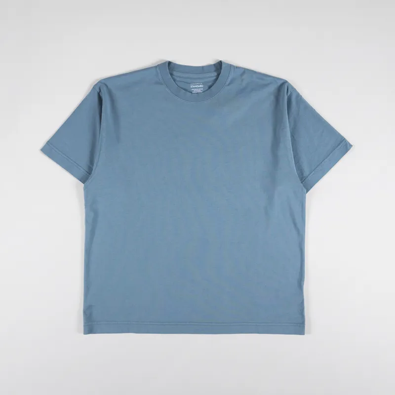 Colorful Standard Oversized Organic T Shirt Stone Blue