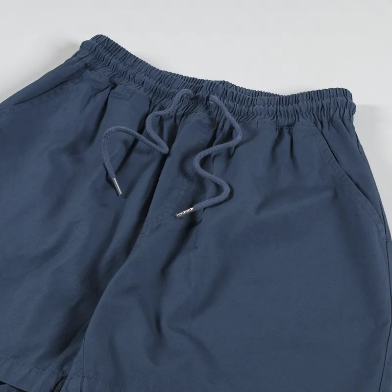 Colorful Standard Organic Twill Shorts Petrol Blue-2
