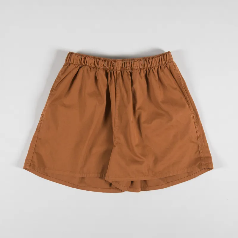 Colorful Standard Womens Organic Twill Shorts Ginger Brown-1