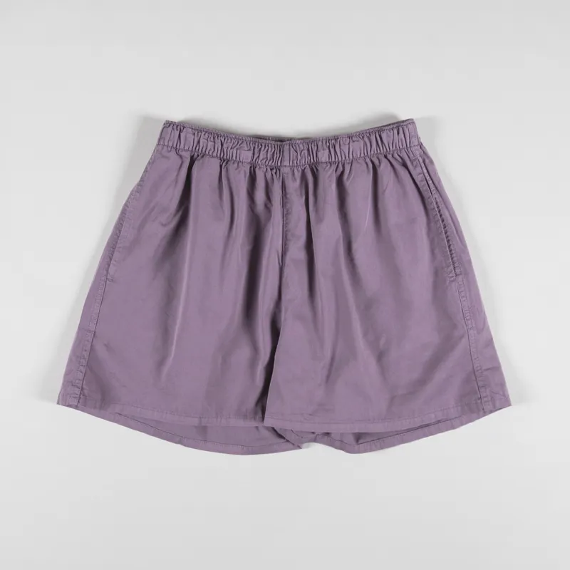 Colorful Standard Womens Organic Twill Shorts Purple Haze-1