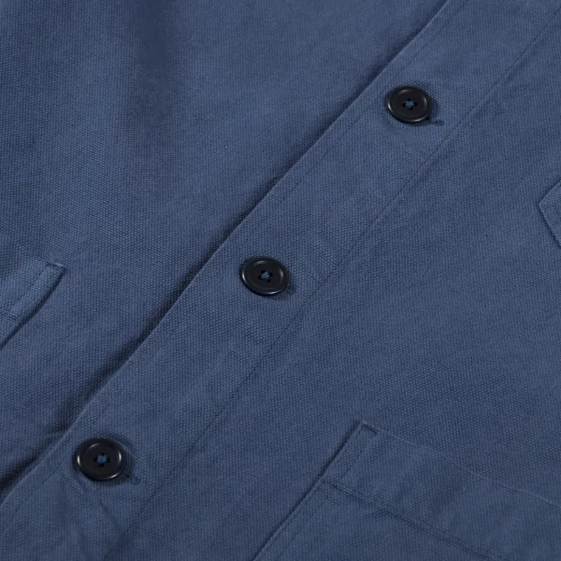 Colorful Standard Organic Workwear Jacket Petrol Blue-5