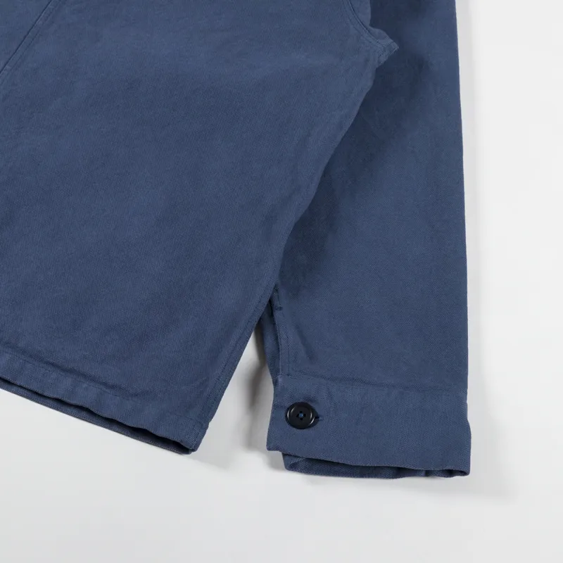 Colorful Standard Organic Workwear Jacket Petrol Blue-7