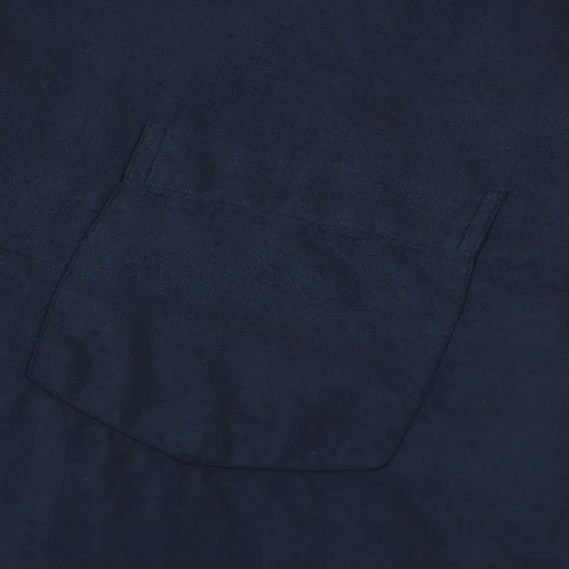 Colorful Standard Linen Short Sleeved Shirt Navy-3