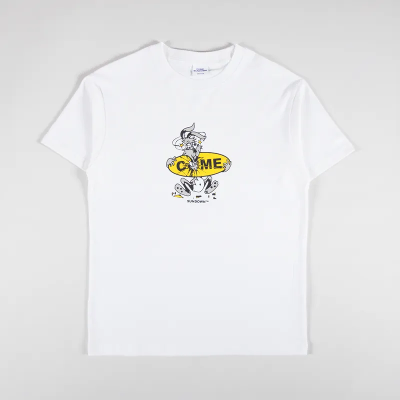 Come Sundown Concuss T Shirt White