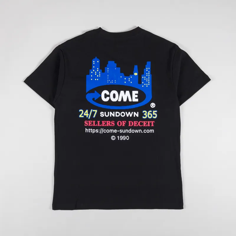 Come Sundown Deceit T Shirt Black