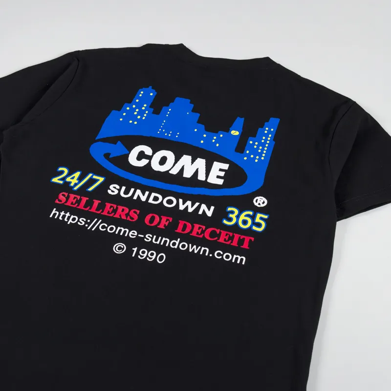 Come Sundown Deceit T Shirt Black-2