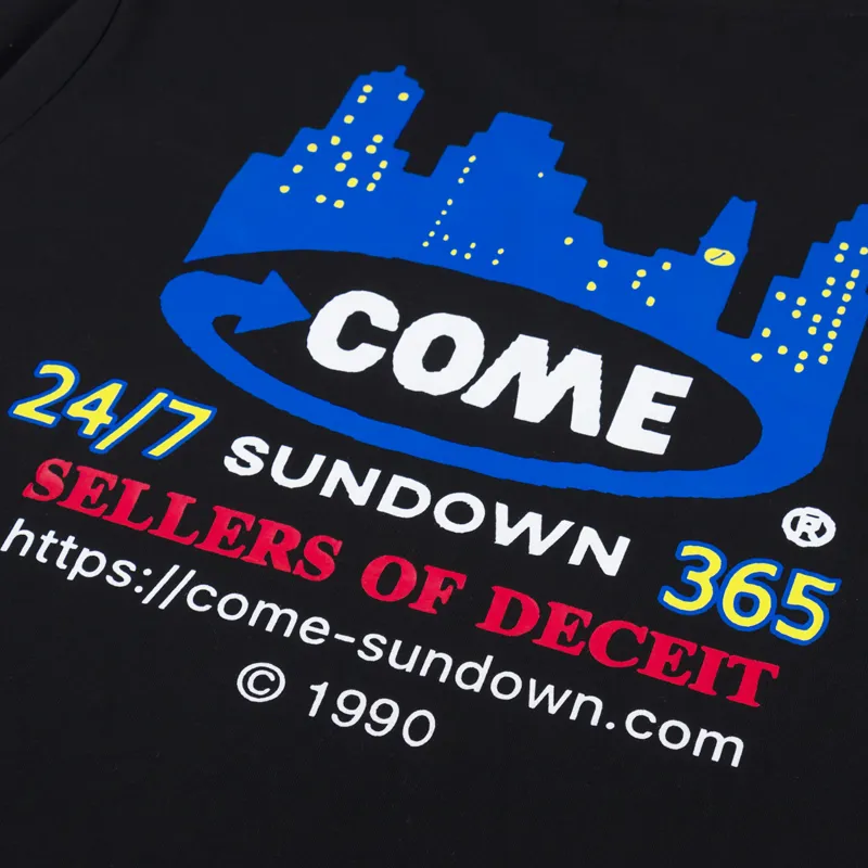 Come Sundown Deceit T Shirt Black-4
