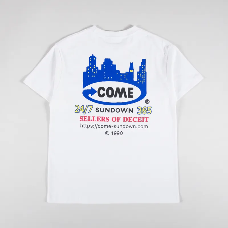 Come Sundown Deceit T Shirt White