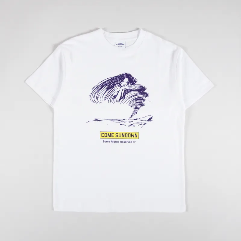 Come Sundown Twist T Shirt White