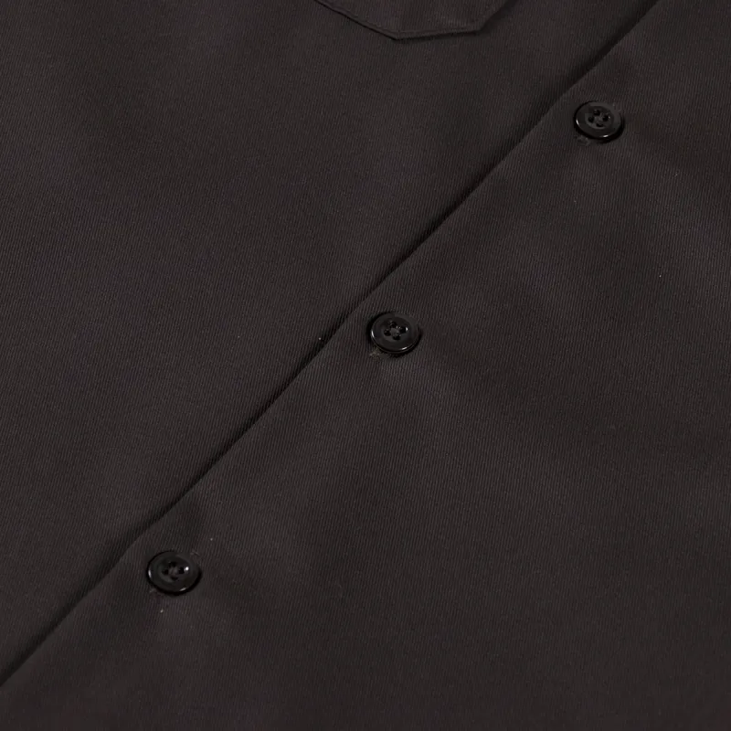 Dickies Short Sleeve Work Shirt Recycled Dark Brown-3