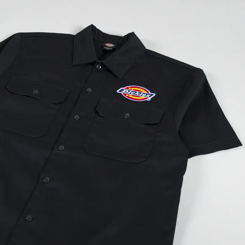 Dickies Clintondale Short Sleeve Shirt Black-1