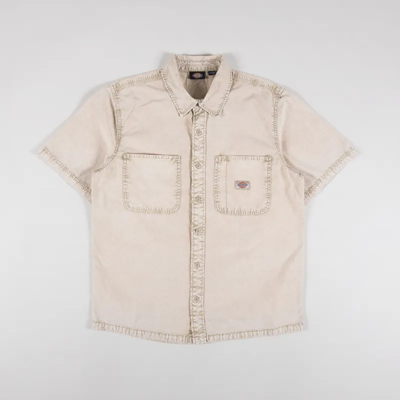 Dickies Newington Short Sleeve Shirt Double Dye Sandstone