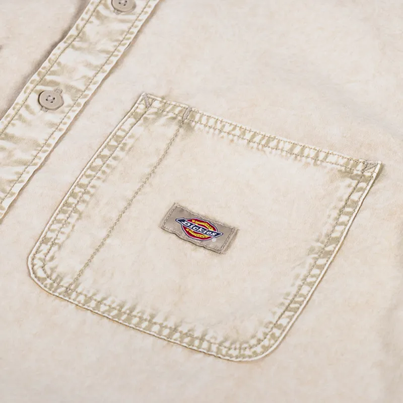 Dickies Newington Short Sleeve Shirt Double Dye Sandstone-2