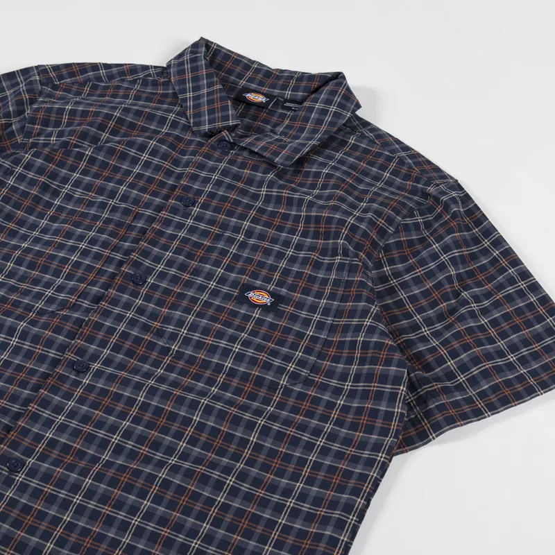 Dickies Surry Shirt Navy Check-1