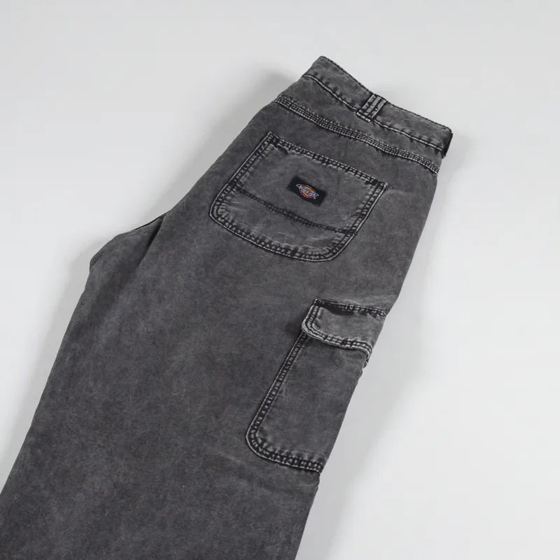 Dickies Newington Trousers Double Dye Acid Wash Black-5
